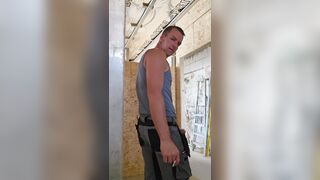A hot day on the construction site part 3/9 fingering, dildo blowjob, dildo fuck