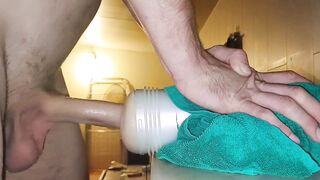 Throbbing Creampie Deep Inside Fleshlight Made My Legs Shake
