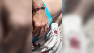 BWC in sheer underwear stroking and cumming 