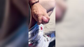 BWC in sheer underwear stroking and cumming 