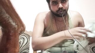 Watching hornyporn with horny pee