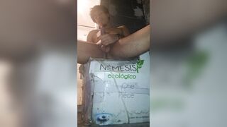 LIKE THE GUY YOU LIKE WITH A HARD COCK IN THE BATHROOM & SHAVED