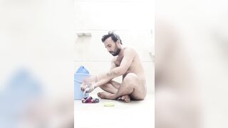 Indian uncle daddy sucking my penis behind father - 1 image