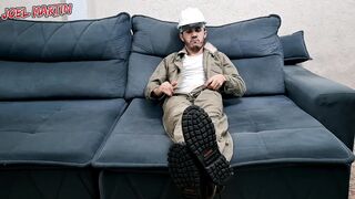 Co-worker jerking off and shoots huge load after Work - 1 image