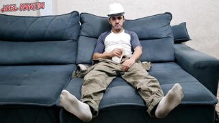 Co-worker jerking off and shoots huge load after Work - 4 image