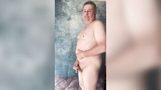 Chubby daddy Live show cum