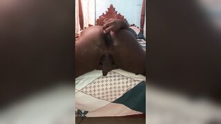 Shaking Fat Ass and Dildo Play - 2 image