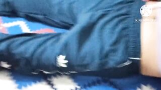 Wow first time touch my Stepbrother big cock in midnight pant