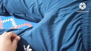 Wow first time touch my Stepbrother big cock in midnight pant