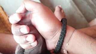 Deep hard fucking cock untill WHITISH LIQUID came Then peeing in toilet