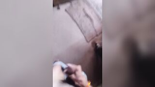 Virgin boy masturbat his big cock