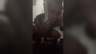 LOVERBOYS FIRST SOLO VIDEO RIDING HUGE DILDO