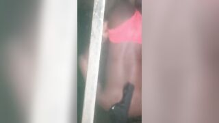 Black Africa gay man love to masturbate in his room