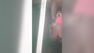 Black Africa gay man love to masturbate in his room