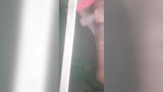 Black Africa gay man love to masturbate in his room