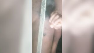 Black Africa gay man love to masturbate in his room