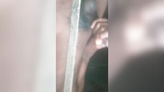 Black Africa gay man love to masturbate in his room