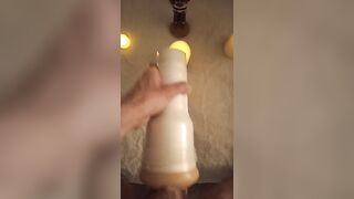 Fleshlight masturbation by the candlelight - 8 image