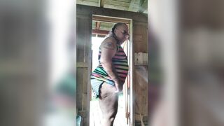 Fat Belly Big Ass Gangstazz at the Cabin. Real Tits,