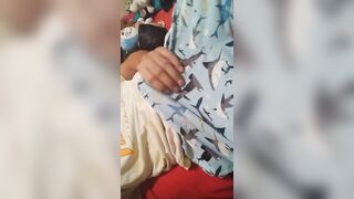 Touch me over my clothes