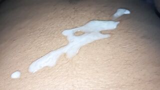 My Horny Boyfriend Cum on my body after hard fuck..soo hot