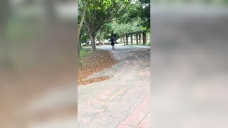 I banged a hot, ebony stranger on the trail with a massive gift - full video