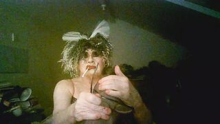 Sarah, the insatiable slut, eagerly awaits your cock