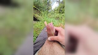 Horny babe goes wild in public, cruising for some outdoor fun