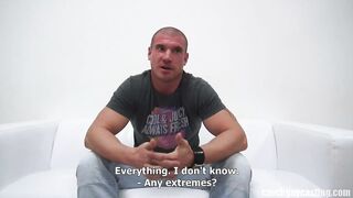Czech casting couch Martin gets a hot surprise in CZECH GAY CASTING - MARTIN