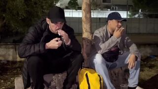 The guys from the slub get wild and go drinking in the square, ends in a good fuck