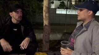 The guys from the slub get wild and go drinking in the square, ends in a good fuck