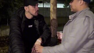 The guys from the slub get wild and go drinking in the square, ends in a good fuck