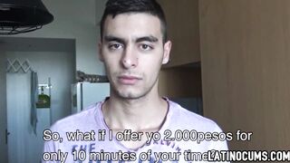 Young Latino boy agrees to fuck film director's wife for cash