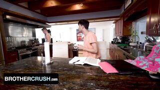 Curious Twinks Measure each other's bodies in a kinky taboo contest