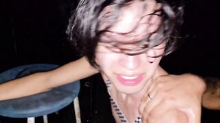 Watch as a gifted guy gets ruthlessly pushed into a Twink at Glory Hole