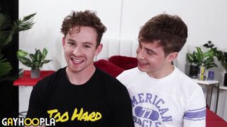 Kane stretches out the tight virgin ass of VParGina on Lucas' hard cock!