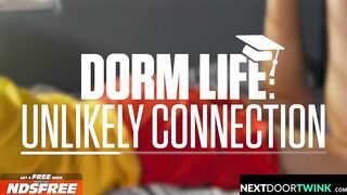 NextDoortwink: Muscle college babe Tatted Muscle Rides Roommate's Twink