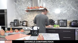 Stepdaddy nails his step-stepsons in a steamy threesome