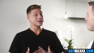 Ryder Owens & Logan Aarons get steamy rubdown from Nuru masseuse