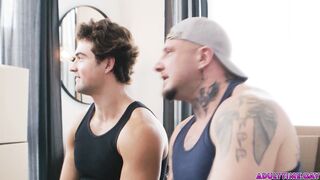 Best friends Crush Daddy and Mike Monroe jekring off together! One thing lead to another and soon enough the two guys are having sex!