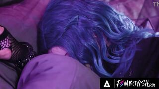 FEMBOYISH - Goth Twink Femboy Edward Terrant Wants Angel Elias's Huge Uncut Cock Up His Ass