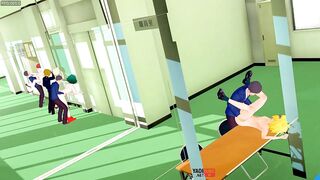 My Hero Academia Yaoi - Orgy in UA Deku, Bakugou, Todoroki and Kaminari Fucked by classmates - Anime Manga Asian Japanese Gay Porn