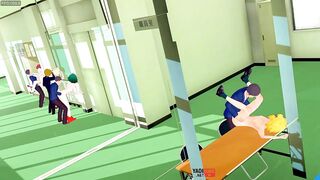 My Hero Academia Yaoi - Orgy in UA Deku, Bakugou, Todoroki and Kaminari Fucked by classmates - Anime Manga Asian Japanese Gay Porn