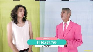 Game show loser stripping embarassment