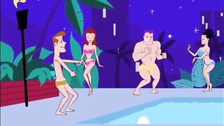 Gay Orgasm Party with Well-Endowed Men