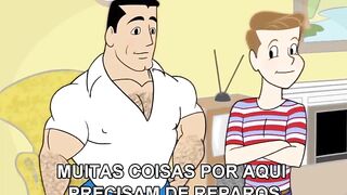 Orgy at Home with Gay Twinks