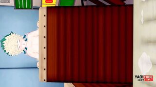 Boku No Hero Yaoi - Deku Fucks Bakugou in Gym Warehouse - Japanese Manga Anime gay porn