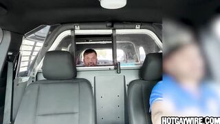 Scott DeMarco’s Gay Porn Patrol: Muscular JD Surrenders to Cop’s Thick Cock