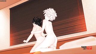 Hunter x Hunter Yaoi - Killua Fucks Gon and cums inside him - Asian Japanese Manga anime Gay Porn