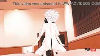 Hunter x Hunter Yaoi - Killua Fucks Gon and cums inside him - Asian Japanese Manga anime Gay Porn